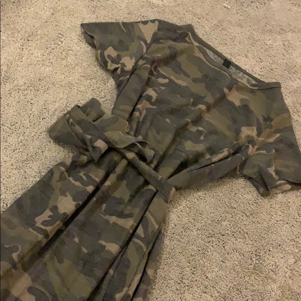 Camo t shirt dress